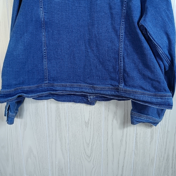 AVA and VIV size 4X denim Jean jacket blue - Picture 10 of 13